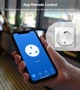 Розумна смарт WiFi розетка Girier 20А з лічильником електроенергії і таймером Біла / Розетка з енергометром Квадратна - зображення 8
