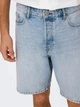 Шорты джинсовые короткие мужские Only & Sons 22032041-57186 S Light Blue Denim (5715674121016) - изображение 4