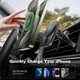 Автодержатель с беспроводной зарядкой Wiwu Qi2.0 MAGO Magsafe wireless car charger CH-323 with MagSafe для Apple iPhone Black - изображение 8