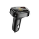 Автомобильный FM-трансмиттер модулятор Wiwu Car Charger Quick Charge 1Type-C PD 2USB 3.0 PC600 Black - изображение 3
