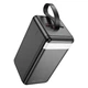 Внешний портативный аккумулятор Павербанк HOCO J123D Element 90000mAh 22.5W 3USB/Type-C/Lightning с быстрой зарядкой QC3.0+PD3.0 Black - изображение 8
