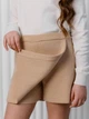 Подростковые шорты-юбка для девочки ARTKNIT Смужка 140-146 см Бежевые (4823093470743) - изображение 5