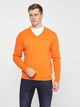 Пуловер GANT Extrafine Lambswool V-Neck 8010520 Harvest Pumpkin S - зображення 2