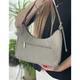 Сумка жіноча крос боді текстильна David Jones 28028 сіра - зображення 4