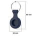 Силиконовый чехол брелок Primo SS2 для метки трекера Apple AirTag - Dark Blue - изображение 3