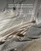 Покрывало вязанное хлопковое с кисточками и красивым геометрическим узором оливкового хаки цвета 220х240 см Moss Home (MH006) - изображение 4