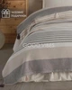 Покрывало вязанное хлопковое с кисточками и красивым геометрическим узором бежевого светло-коричневого цвета 220х240 см Moss Home (MH002) - изображение 5