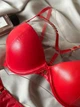 Комплект бюстгальтер push-up + трусики слипы 8188 Weiyesi красный 80C/L - изображение 3