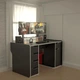 Стол компьютерный с подсветкой Сталкер MAXI Черный с белой кромкой 1600 мм (арт. SKRZ1000-128) - изображение 3