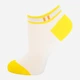 Носки женские короткие хлопковые Left&Right (Лівий&Правий) L&R 120 36-38 Белый/Желтый (4823121005817) - изображение 1