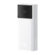 Зовнішній акумулятор Baseus Star-Lord Digital Display Fast Charging Power Bank 20000mAh 65W Moon White (P10022906213-00) - зображення 1