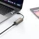 USB-C хаб XO HUB018 USB-С/USB-A to RJ45 Black (HUB018.black) - изображение 5