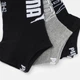 Набор женских носков коротких хлопковых Puma Elements Unisex Bwt Sneaker 93899408 35-38 3 пары Black/Grey (8720245824606) - изображение 5