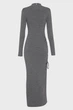 Жіноча сіра вовняна сукня MERINO RUCHED MIDI DRESS Michael Kors M MF482LZ4VR - изображение 6