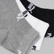 Набор женских носков коротких хлопковых Puma Elements Unisex Plain Q 94710809 35-38 3 пары Grey/White/Black (8720245957540) - изображение 5