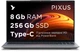 Ноутбук Pixus Link Grey / 15.6" IPS / Intel N100 / RAM 8 ГБ / SSD 256 ГБ / LAN / Windows 11 Pro / Подсветка клавиатуры / Зарядка по USB - изображение 3
