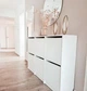 Тумба для взуття BISSA 49x28x93 cm IKEA 705.302.56 білий - зображення 5