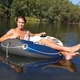 Надувное круглое кресло пляжное для плавания Intex 58825, "River Run" с ручками и подстаканником, 135 см (10+ лет) - изображение 6