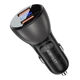 Автомобильное зарядное устройство ACEFAST B7 metal 45W (USB-A + USB-A) with digital display AFB7B - изображение 1