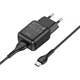Мережевий зарядний пристрій HOCO C96A single port charger set(Type-C) Black 6931474766021 - зображення 3