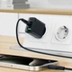 Мережевий зарядний пристрій ACEFAST A78 PD20W GaN (USB-A+USB-C) charger Black 6974316283256 - зображення 5