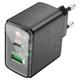 Мережевий зарядний пристрій HOCO CS42A Smart PD30W+QC3.0 charger (EU) Black 6942007620765 - зображення 3