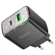 Мережевий зарядний пристрій HOCO CS42A Smart PD30W+QC3.0 charger (EU) Black 6942007620765 - зображення 4