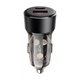 Автомобільний зарядний пристрій ACEFAST B12 60W (USB-A+USB-C) dual-port car charger Black 6974316282914 - зображення 1