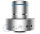 Портативна Віброколонка Adin - 26 Ват Bluetooth 4.0 Без Лого - Металік - зображення 2