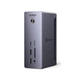 Концентратор 13 in 1 UGREEN U710 Revodok Max 213 Thunderbolt 4, док-станция 40 Гбит/с с двумя дисплеями 4K@60 Гц или одним 8K, зарядка 90 Вт для ноутбука, 2.5GbE, SD/TF 4.0 для ноутбуков MacBook, Windows PC и многое другое Grey (25054) - изображение 1
