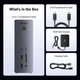 Концентратор 13 in 1 UGREEN U710 Revodok Max 213 Thunderbolt 4, док-станция 40 Гбит/с с двумя дисплеями 4K@60 Гц или одним 8K, зарядка 90 Вт для ноутбука, 2.5GbE, SD/TF 4.0 для ноутбуков MacBook, Windows PC и многое другое Grey (25054) - изображение 2