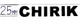 Надпись "Chirik" Avtoaks 25 мм черный цвет - изображение 2