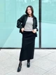 Юбка миди осенняя прямая женская Uniqlo 769862877 S Черная (1159828136) - изображение 10