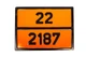 Табличка небезпечний вантаж «22-2187» - зображення 2