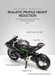 Колекційна Лита Модель CCA Мотоцикл Kawasaki Ninja H2R (Кавасакі Ніндзя) / У Масштабі 1:12 / Чорний - зображення 10
