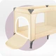 Манеж ліжко дитяче MoMi BELOVE PLUS Beige з пеленатором дугою з іграшками та матрацом для новонарожених - зображення 5