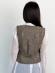 Женский жилет ART KNIT Python коричневый, M 038384 - изображение 4