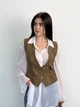 Жіночий жилет ART KNIT Python рудий, S 038372 - зображення 5