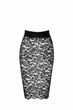Спідниця Noir Handmade F302 Ambivalence, L, black, мереживо, довжина за коліна, шнурівка ззаду - зображення 6