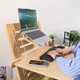 Стіл комп'ютерний трансформер для роботи стоячи або сидячи ТО-1 натуральний - зображення 6