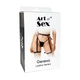 Гартеры украшенные кольцами Art of Sex - Geneva, Натуральная кожа, Размер L-2XL - изображение 5