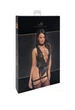 Боди Noir Handmade F297 Libido, L, черное, кружево, низ под латекс, открытый доступ, гартеры - изображение 6