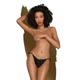 Трусики-сліпи Penthouse Too Hot To Be Real L/XL Black, мереживо, посадка, що регулюється. - зображення 1