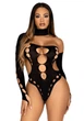 Безшовні боді на одне плече Leg Avenue Seamless thong back bodysuit - зображення 1