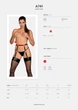 Гартеры Obsessive A741 garter belt black O/S, искусственная кожа - изображение 5