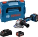 Угловая шлифовальная машина Bosch Professional GWS 18V-11 S, 2 акб 5,0 Ah, з/у, в L-BOXX (06019N4002) - изображение 1