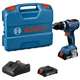 Аккумуляторная ударная дрель-шуруповерт Bosch Professional GSB 18V-65, фонарь GLI 18V-300, 2 акб 2Ah, з/у, кейс (06019N3100+06014A1100) - изображение 2