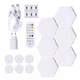 RGB Набір Smart настінних світильників 6pcs (Bluetooth APP, Remote Control, Music Rhythm), White - зображення 3