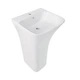 Раковина напольная моноблок Qtap Crow 445x420x840 White QT0511G315WN - изображение 1