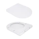 Унитаз подвесной Qtap Robin New безободковый с сиденьем Soft-close QT13332381АSW - изображение 8